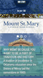 Mobile Screenshot of mountstmary.org