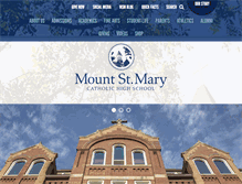 Tablet Screenshot of mountstmary.org